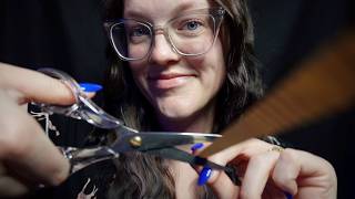 ASMR Paper Haircut & Eyebrow Waxing - relaxing personal attention for sleep