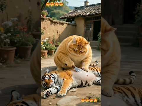 mustafa mustafa naat๐ || cat, ๐ and lion #trending #viralshort