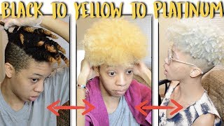 Bleaching Natural Hair From Black To Platinum Videos Kansas City