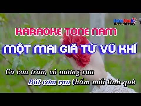 Một Mai Giã Từ Vũ Khí Karaoke Beat Chuẩn Tone Nam – Hoàng Dũng Karaoke