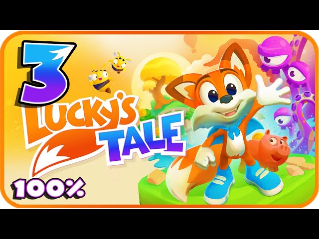 Lucky's Tale Walkthrough Part 3 (PSVR) 100%  Level 4-5 : Overgrown Overture, Danger in Darkness