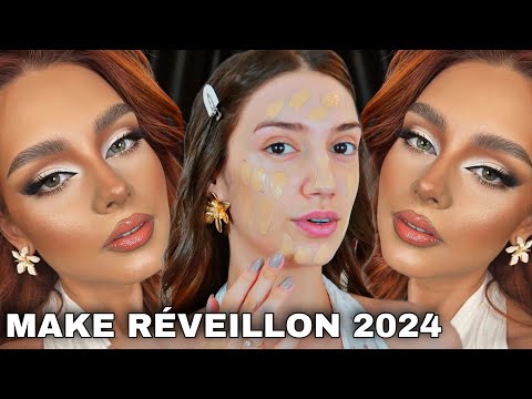 MAKE PARA REVEILLON *FIQUE IRRECONHECÍVEL COM ESSA MAKE* MAQUIAGEM ANO NOVO 2024