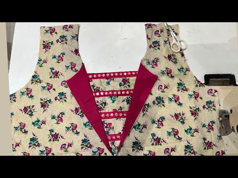 गले का बिलकुल नया डिज़ाइन बनाए आसान तरीक़े से || Beautiful Flap collar neck design