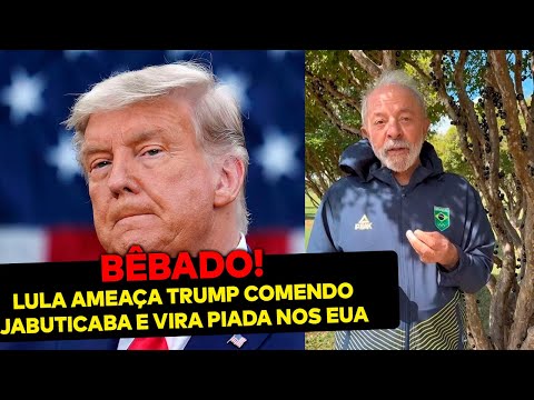 TOTALMENTE BÊBADO! Janja posta vídeo de Lula ameaçando Trump e comendo jabuticaba todo babado