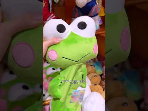 Criei uma pelúcia do zero do Keroppi🐸 #sanrio #criamigos #hellokitty