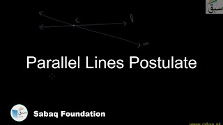 Parallel Lines Postulate