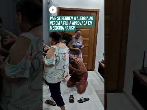 Pais se emocionam com aprovação da filha em Medicina na USP! 💘