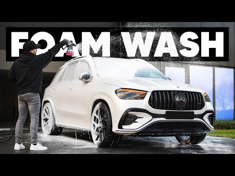 Cleaning My Mercedes GLE - Exterior Foam Wash ASMR