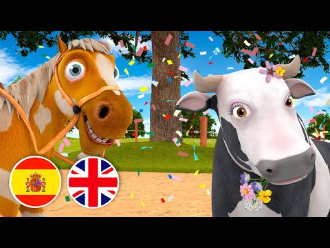 ¡VAMOS a VIAJAR y APRENDER INGLÉS CANTANDO con los ANIMALES DE LA GRANJA DE ZENON! | El Reino Dice