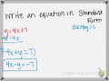 Exploring Linear Equations in Standard Form