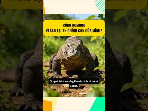 Rồng Komodovì sao lại ăn chính con của mình? #facts #amazingfacts #shorts