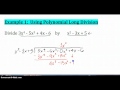 Polynomial Division Concepts and Techniques