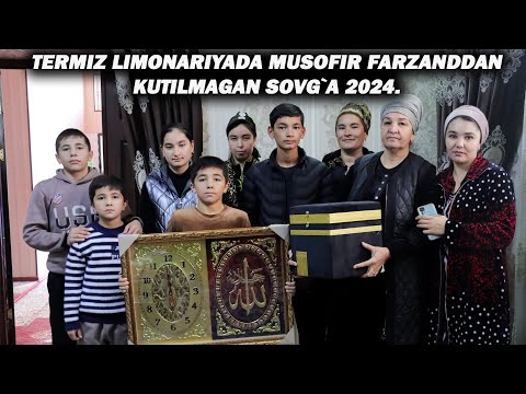 TERMIZ LIMONARIYADA MUSOFIR FARZANDDAN KUTILMAGAN SOVG`A 2024.