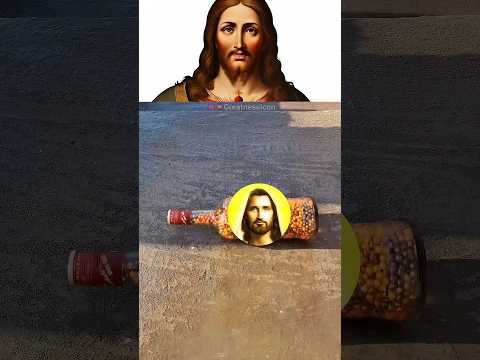 Devil 👿 vs 👑 Jesus Bottle Run #fé #asmr #satisfying #jesus #jesús #fe #shorts