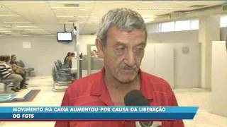 Movimento na Caixa Econômica aumentou por causa da liberação do FGTS