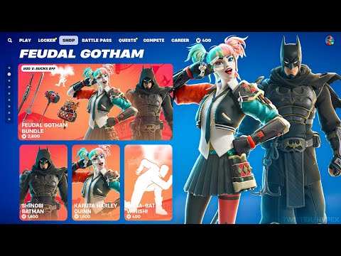 NEW BATMAN & HARLEY QUINN Skins BUNDLE & EMOTE Item Shop!