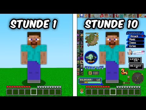 Minecraft ABER das HUD wird alle 5 Minuten SCHLIMMER!