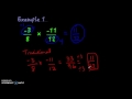 Multiplying Positive and Negative Fractions