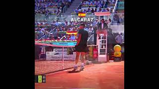 When Alcaraz defeated Nadal for the first time in Madrid 2022 #tennis #alcaraz #nadal #viral