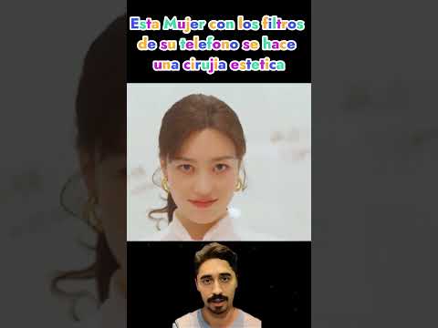 Esta mujer mejora su rostro en la vida real con su telefono #peliculas #pelis