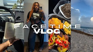 FACETIME VLOG FROM FL 🌴 Would you rather be crying at home or in a Tesla at the beach…