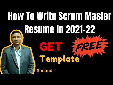 How To Write Scrum Master Resume in 2020: Free Resume...