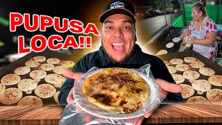 🤤CENANDO PUPUSAS en la CAMPANERA 😱 *una delicia*