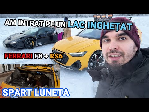 Am intrat pe un Lac Inghetat - Laponia - Ferrari F8 + RS6 - Spart Luneta