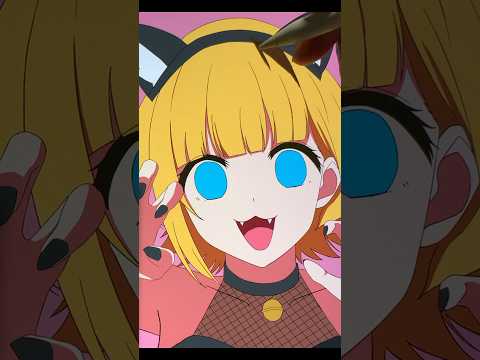 【推しの子】公式イラストっぽくネコ耳めむちょ描いてみた #イラスト #推しの子 #shorts