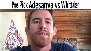 Pros Pick Israel  Adesanya Vs Robert Whittaker