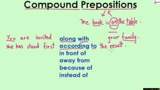 Compound Prepositions (explanation with examples)