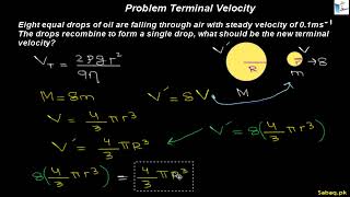 Problem on Terminal Velocity of Falling Object In Resistive Medium