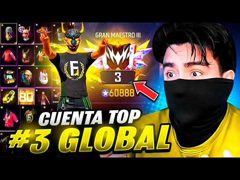 REVISE TODO LO QUE TIENE LA CUENTA DEL TOP GLOBAL No.03 EN CLASIFICATORIA DE FREE FIRE