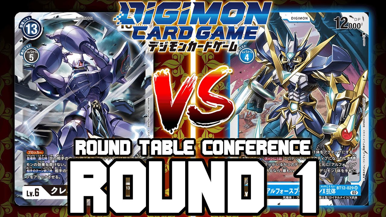 Craniamon VS UlforceVeedramon X!! | Digimon Card Game: BT-13 Round Table Conference (ROUND 1)