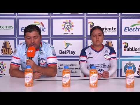 Rueda de prensa de Alianza Valledupar Femenino tras su partido con Real Santander