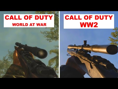 Call of Duty WW2 vs Call of Duty World at War - Weapon Comparison