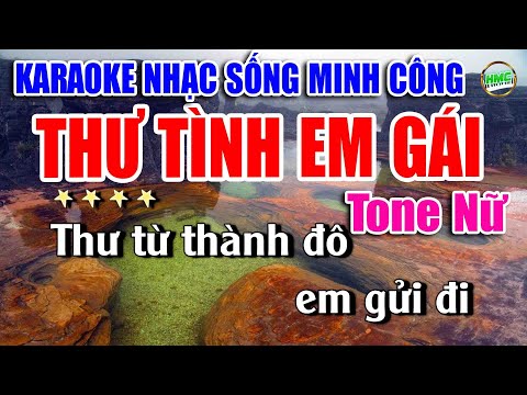 Karaoke Nhạc Sống Tone Nữ Cực Dễ Hát | Nhạc Trữ Tình BOLERO HẢI NGOẠI – THƯ TÌNH EM GÁI