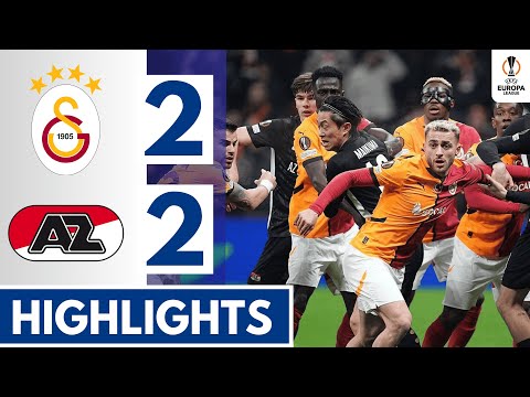 Galatasaray vs AZ Alkmaar (2-2) - Extended HIGHLIGHTS || UEFA Europa League!