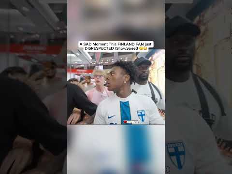 A SAD Moment This FINLAND FAN just DISRESPECTED IShowSpeed 😮😳 #ishowspeed #finland