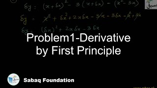 Problem1-Derivative by First Principle