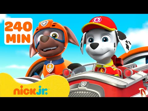 Join the PAW Patrol for 240 Minutes! w/ Marshall & Zuma 🚒 | Nick Jr.