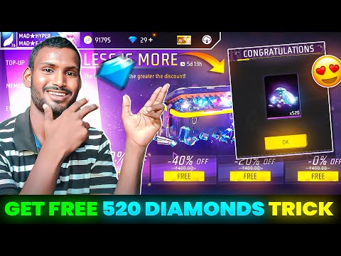 GET FREE 520 DIAMOND 💎 NEW TRICK 🔥 -para SAMSUNG,A3,A5,A6,A7,J2,J5,J7,S5,S6,S7,S9,A10,A20,A30,A50