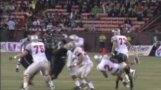 Richard Torres sacks Omar Clayton UNLV vs. Hawaii 2010