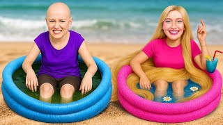 SHORT HAIR VS LONG HAIR 💇‍♀️ Fantastic Beauty Hacks for Girls 💝 Cool Ideas by 123 GO SCHOOL