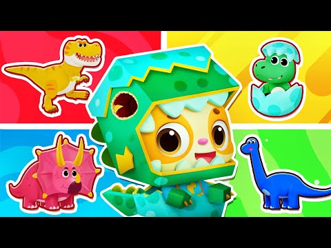 Dinosaurs Finger Family Song | Colors Song | Kids Songs & Nursery Rhymes | Mimi and Daddy