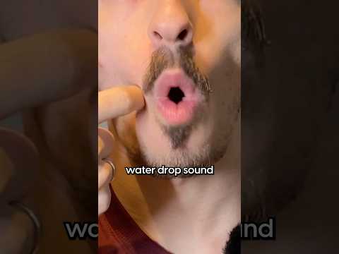 how to make a water drop sound