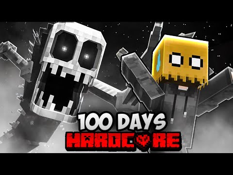 I Survived 100 DAYS with CRAZY BOSSES in HARDCORE Minecraft!