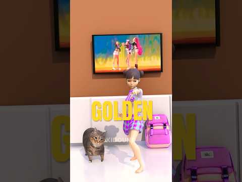 Huntrix - Golden | Whit My Cat #3danimation #kpopdemonhunters #huntrix #golden