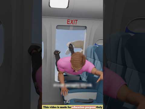 What Happens If An Emergency Door Is Opened During A Flight 😲😨 || #shorts #airplanefacts #planedoors