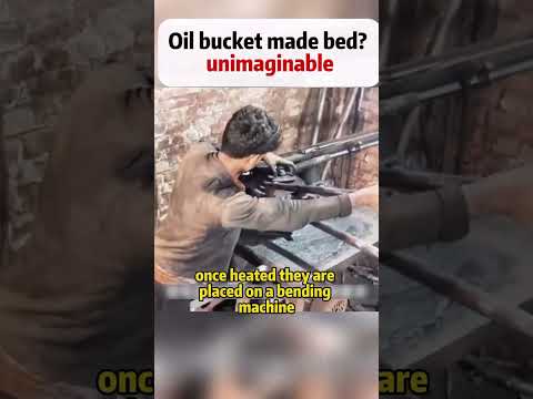 Oil bucket made bed? unimaginable